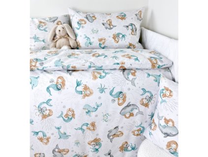 Posteľné obliečky Morská Panna 90x130/45x65 cm