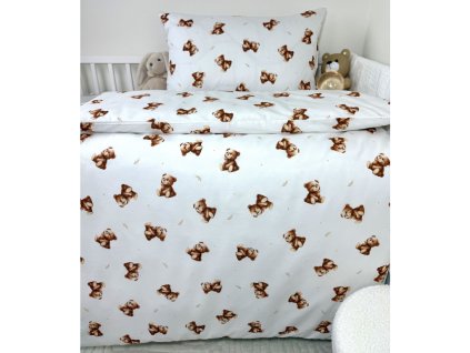 Obliečka do postieľky Medvedíkový sen 90x130/45x65 cm
