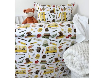 Obliečka do postieľky Škôlka 90x130/45x65 cm
