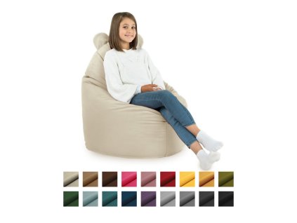 Sedací vak Sako Macko Plyš