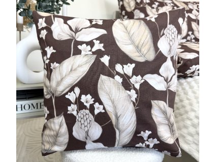 Botanic_taupe 40x40 cm