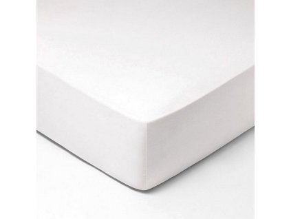 Posteľná plachta Jersey 60x120 cm- Biela