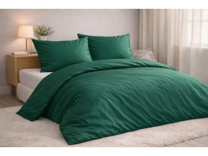 bavlneny saten zelena