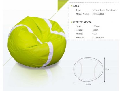 Sedací vak TENIS BALL