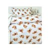 Obliečka do postieľky Mackovia s mašličkou 90x130/45x65 cm
