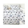 Obliečka do postieľky Modré Autá 90x130/45x65 cm