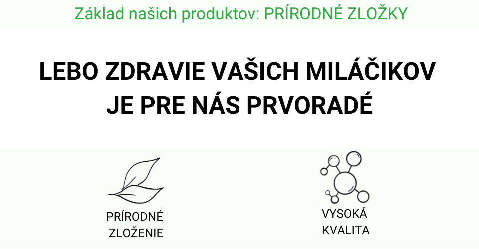 prírodné zloženie produktov