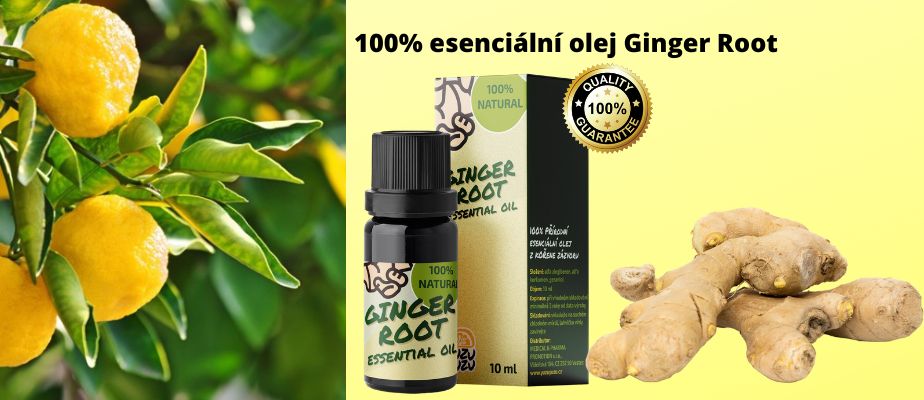100% esenciální olej Ginger