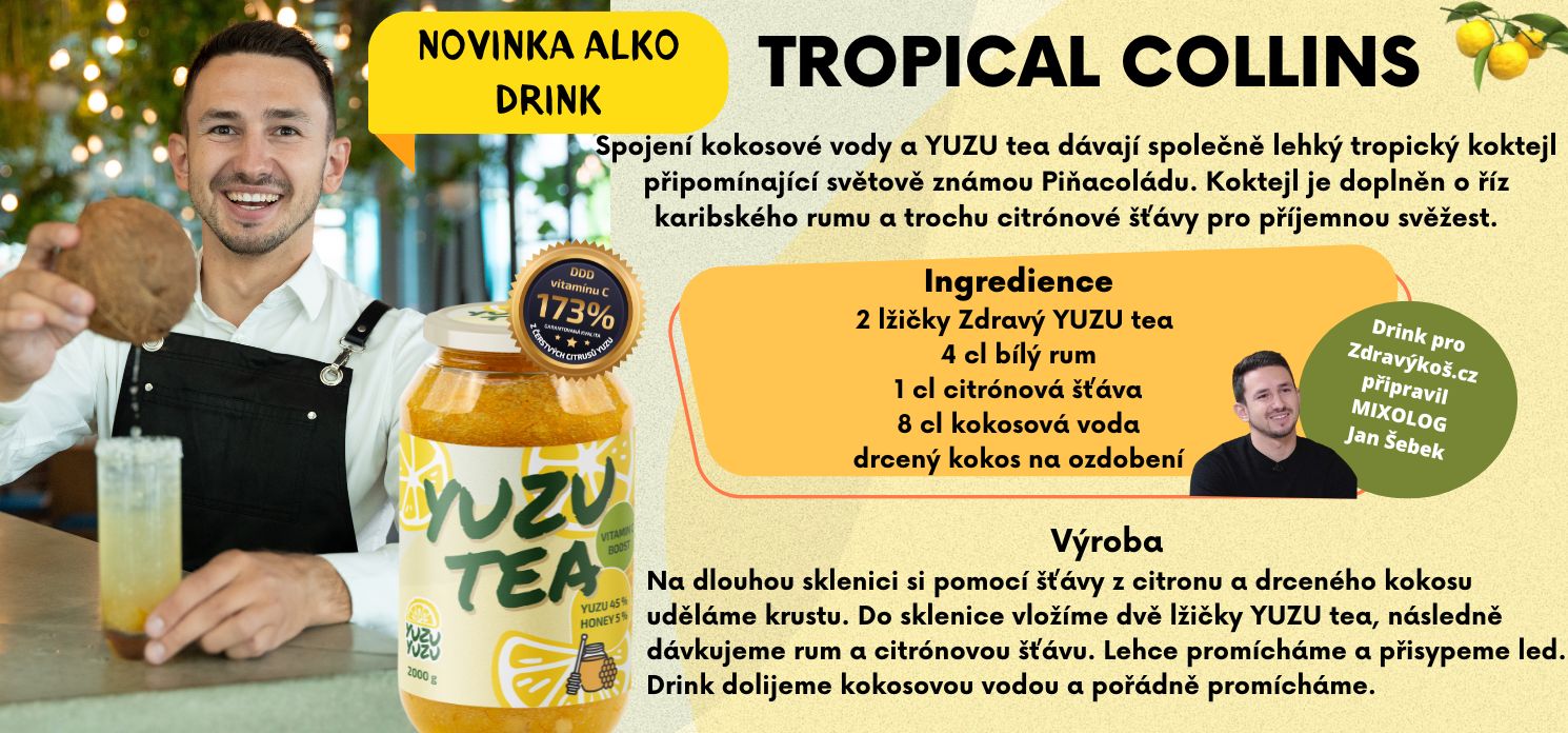 YUZU alko DRINK TROPICAL COLLINS
