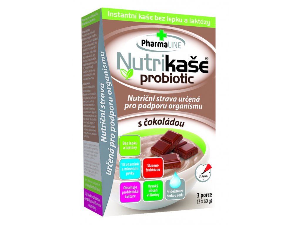 Nutrikaše probiotic s čokoládou 3x60g 8595054901387