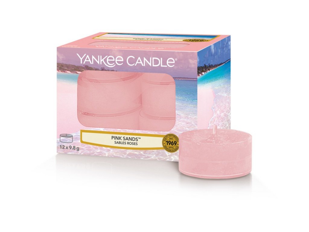 Yankee Candle Pink Sands vonná čajová svíčka 12 x 9,8g