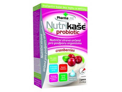 Nutrikaše probiotic s cranberries 3x60g 8595054904401