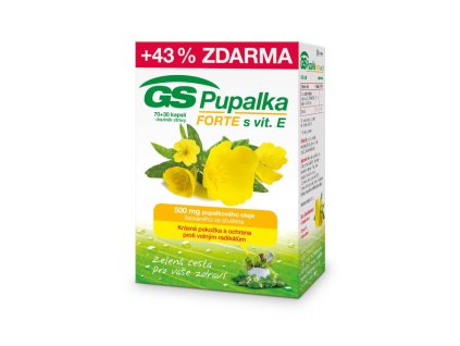 GS Pupalka FORTE s vitaminem E 70 30 kapsli min