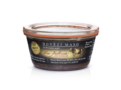 Hovězí maso na drceném pepři 210g