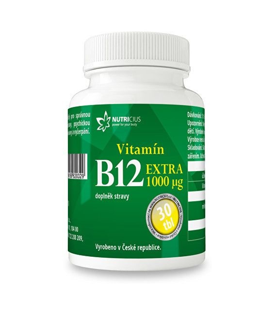 Nutricius Vitamín B12 EXTRA 30 tbl.