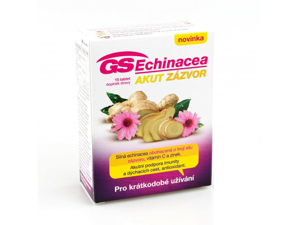 Green Swan Pharmaceuticals GS Echinacea Akut zázvor tbl. 15