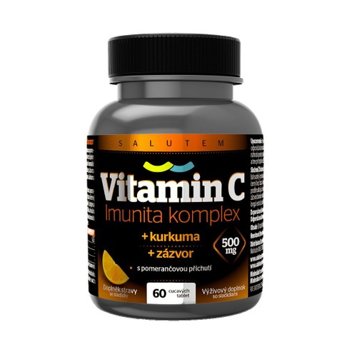 Salutem Pharma Vitamin C 500 mg Imunita komplex kurkuma + zázvor 60 tablet