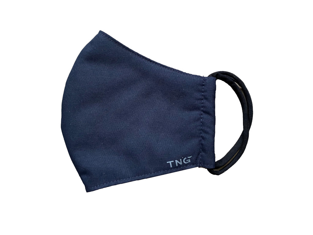 Levně TNG rouška textilní 3-vrstvá, tmavě modrá, velikost M