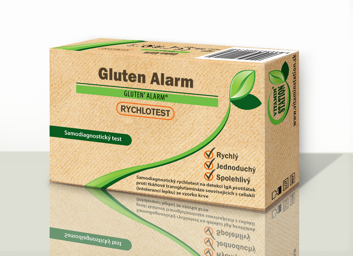 Vitamin Station Rychlotest Gluten Alarm ke zjištění intolerance lepku