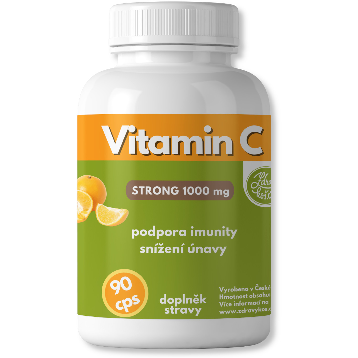 Zdravýkoš Vitamin C STRONG 1000mg 90cps