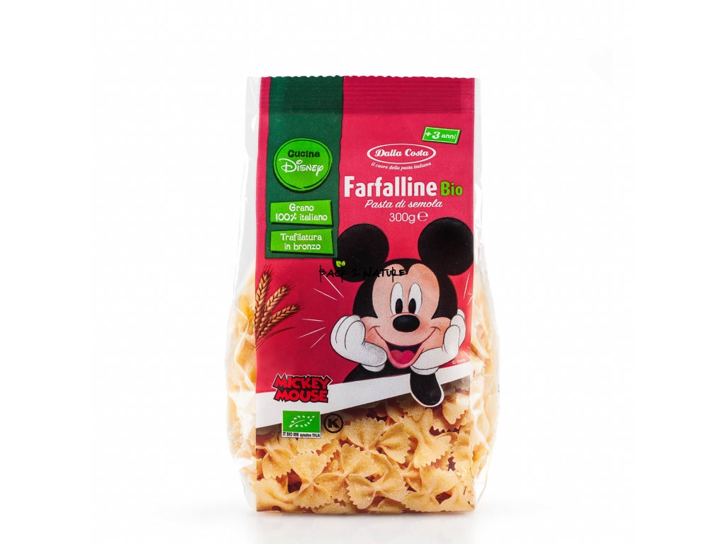 Dalla Costa BIO těstoviny Disney Mickey Farfalline 300g