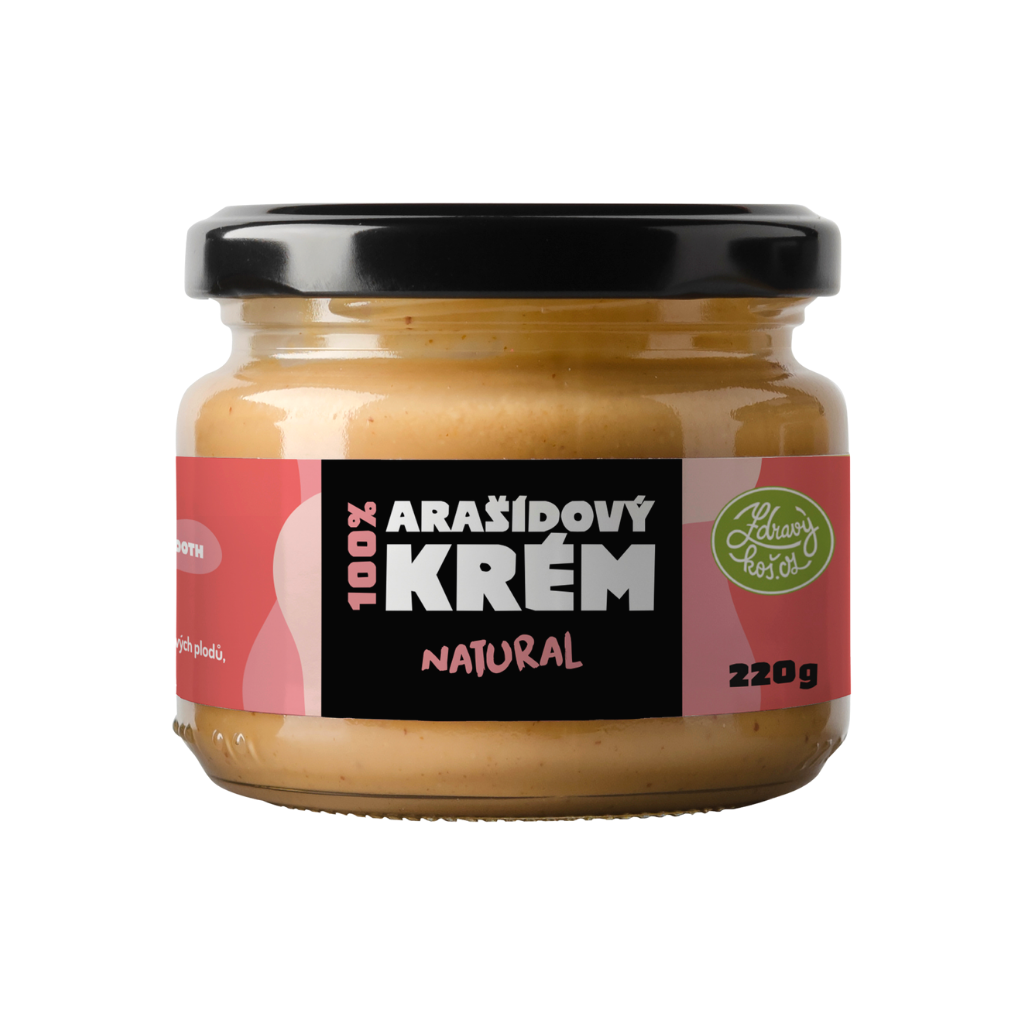 Zdravýkoš Arašídový krém - 100% Natural 220g