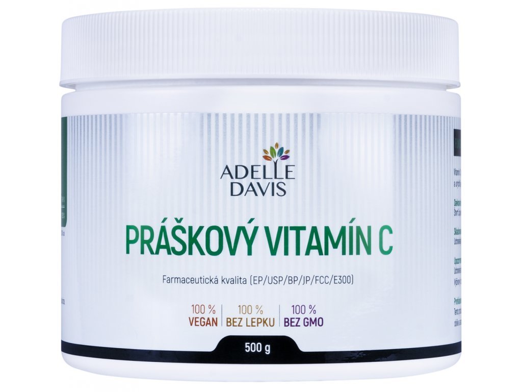 Levně Adelle Davis Vitamín C, práškový, 500g