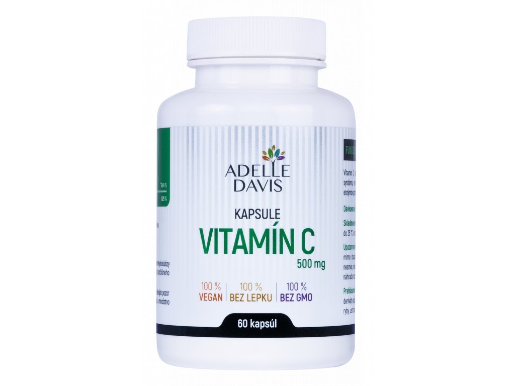 Levně Adelle Davis Vitamín C, 500 mg, 60 kapslí