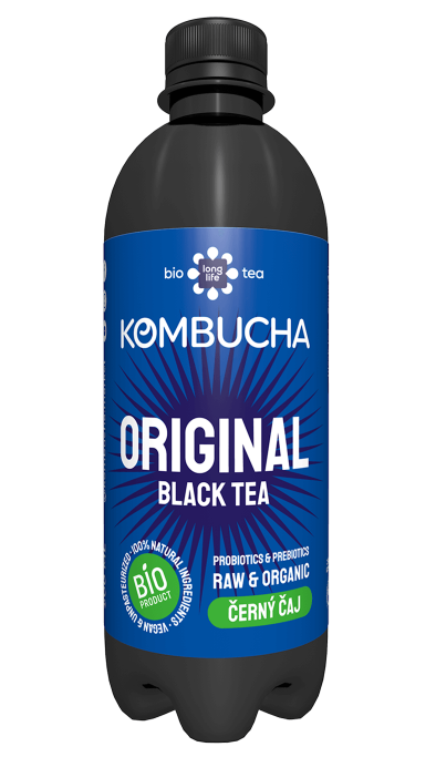 Long Life BIO Kombucha Černý Čaj BIO 500ml