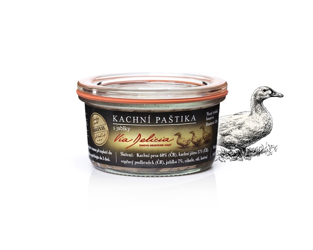 Via Delicia Kachní paštika s jablky 130g