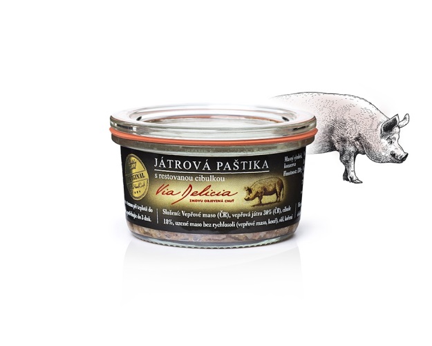 Via Delicia Játrová paštika s restovanou cibulkou 130g