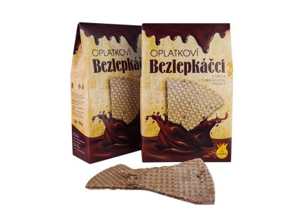 112452 lazenske oplatky 1 8 bezlepkacci cokolada 50g 12ks 2094