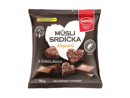 musli srdicka krup cokolada sacek 50g semix