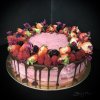 Malinový pečený dort