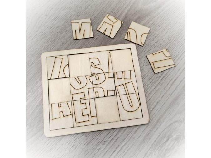 Omalovánky/skládanka - živá abeceda