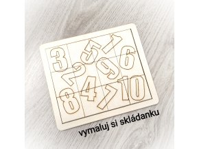 Omalovánky/skládanka - číslice