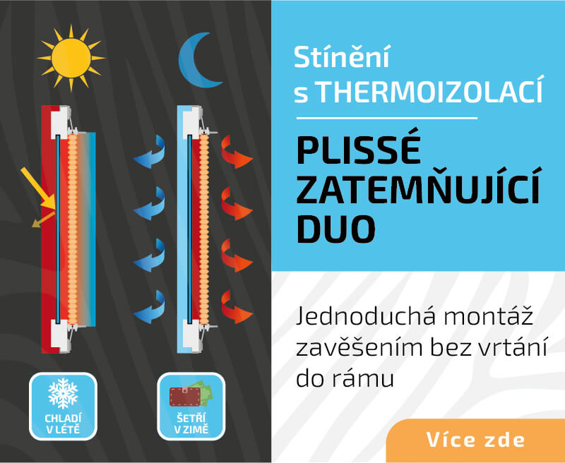 Hledáte řešení, jak v zimě zamezit úniku tepla a v létě zabránit nadměrnému přehřívání pokojů - pak pro Vás máme dobrou zprávu. Konstrukce okenních plissé duo totiž tyto požadavky splňuje a kromě toho se jedná o velice variabilní způsob stínění
