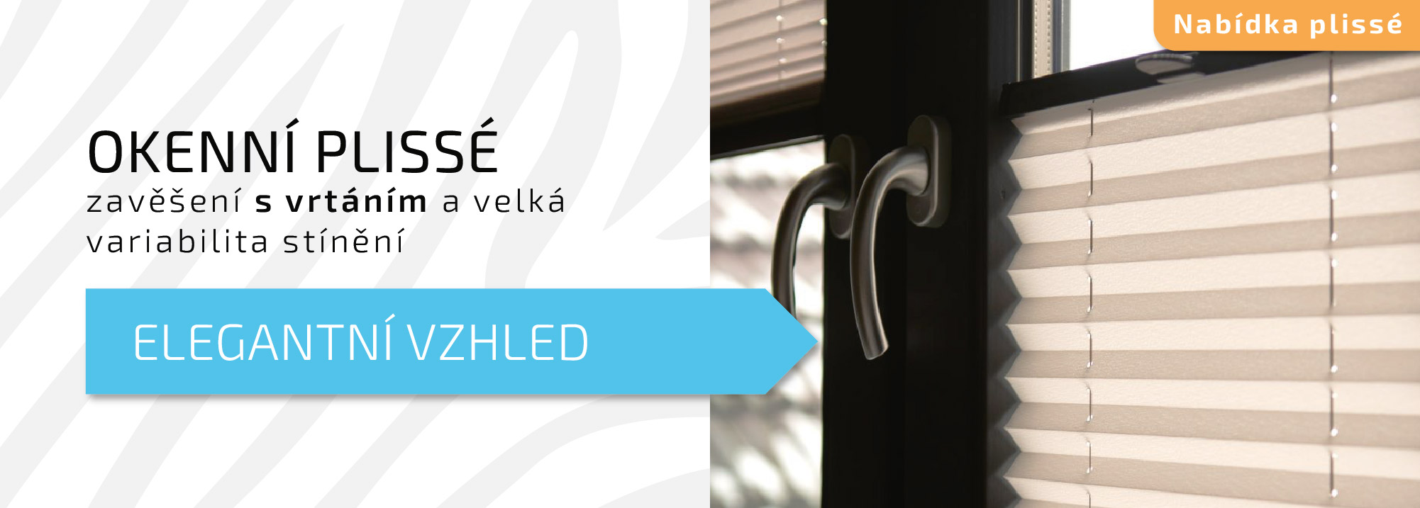 Plissé rolety s invazivní montáží - vrtáním do zasklívacích lišt