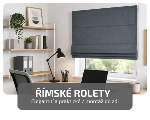 Rolety římské_výroba na míru_Zebrashop