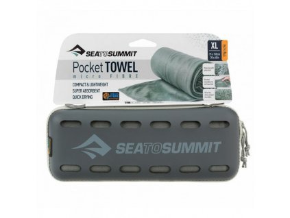 SEA TO SUMMIT Pocket Towel (grey) - S (Velikost S)