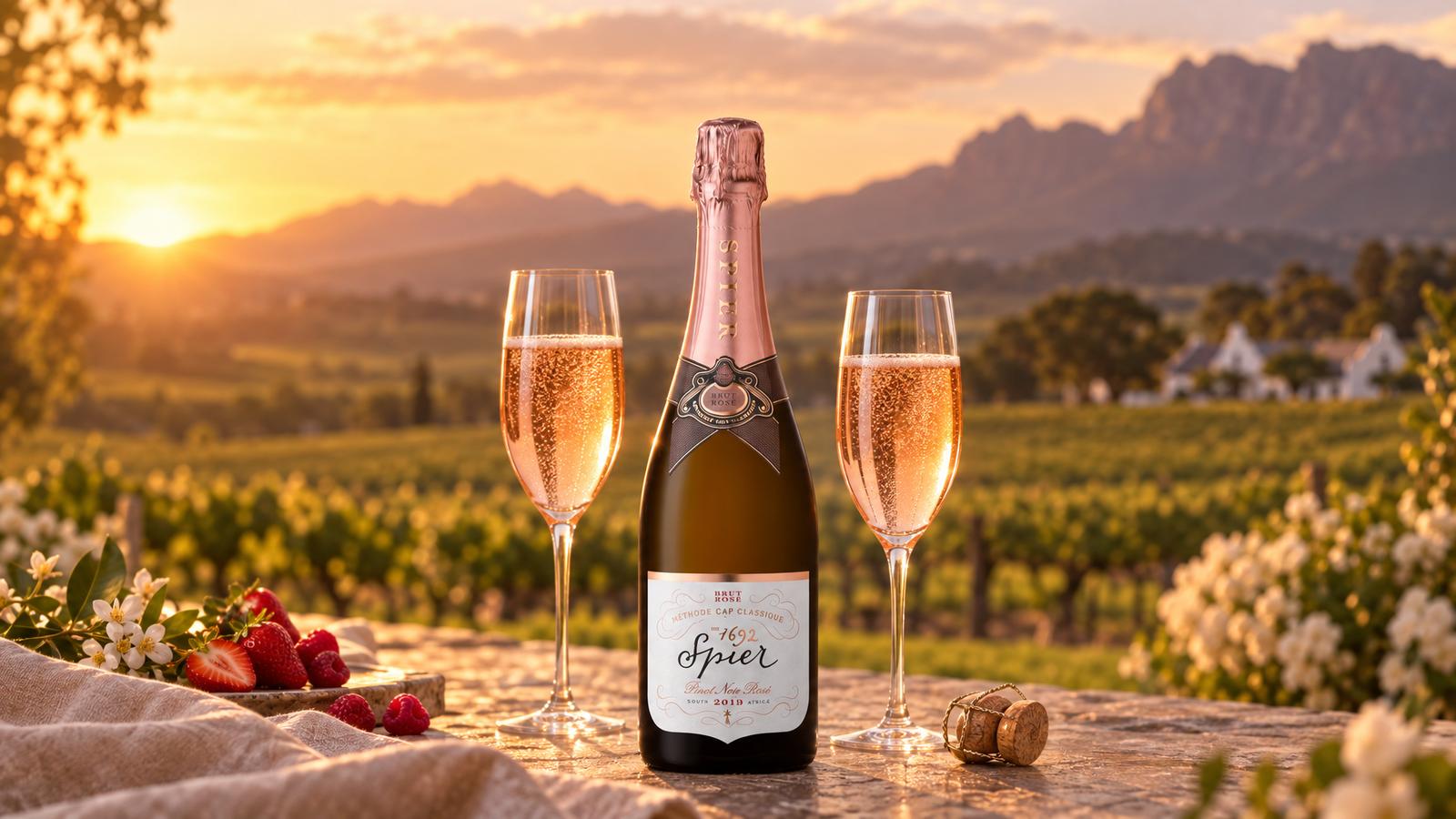 Spier Cap Classique Brut Rosé – průvodce jihoafrickým vínem | ZEBRA WINES