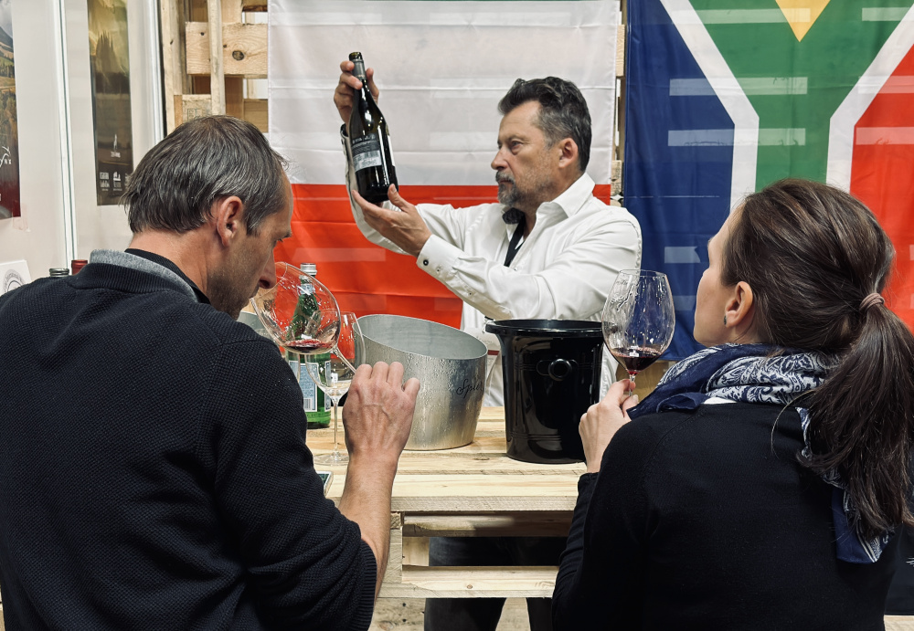 South African wine tasting