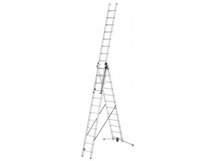 Žebřík 3x12 víceúčelový PROFI s obloukovou nohou