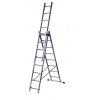 Žebřík 3x9  víceúčelový třídílný HOBBY bez funkce na schody