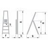 Schůdky jednostranné hliníkové ALVE 1913 EUROSTYL