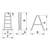 Schůdky oboustranné hliníkové se stabilizátorem ALVE 924+ st EUROSTYL