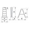Schůdky oboustranné hliníkové se stabilizátorem ALVE 928+ st EUROSTYL