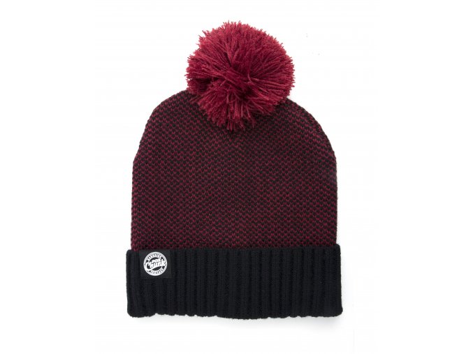 Burgundy Black Bobble CPR763 flat