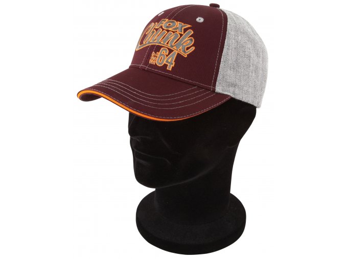 Fox Kšiltovka Chunk grey/burgundy/orange baseball cap