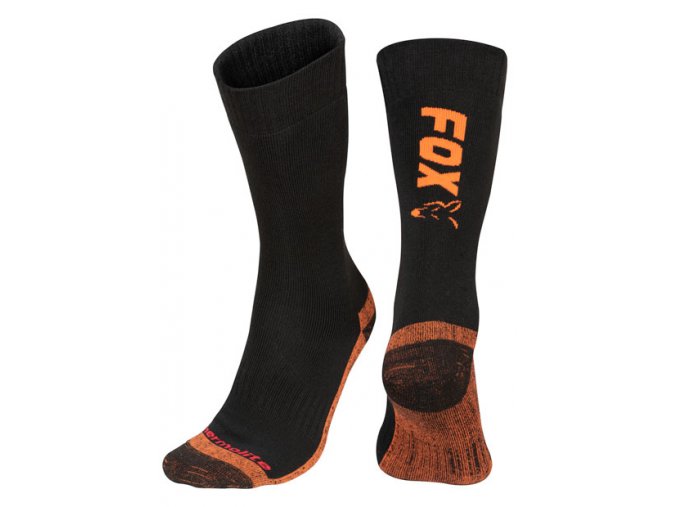 cfw117 cfw116 thermolite socks black orange pair